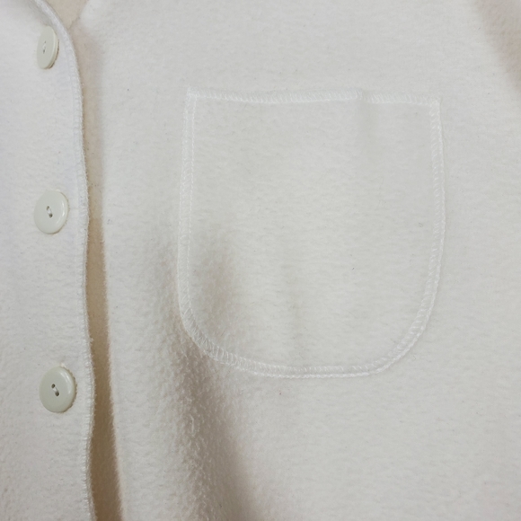 Honors Plus Size Ivory Soft Thin Button Up Jacket - Picture 5 of 8